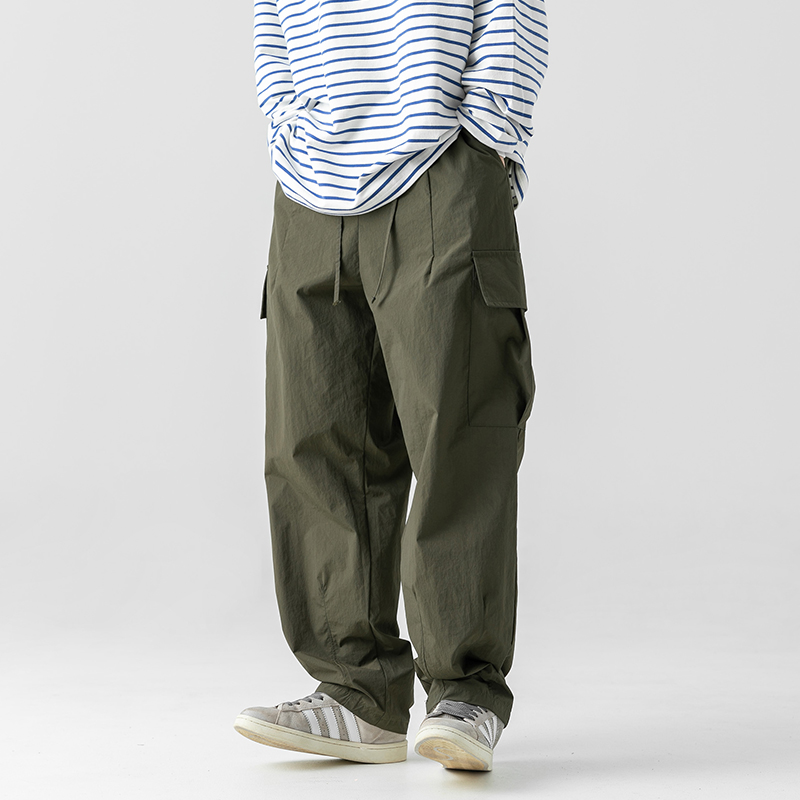 Corteiz Cargo Pant - السراويل البضائع الخضراء للرجال المظلة الكاكي