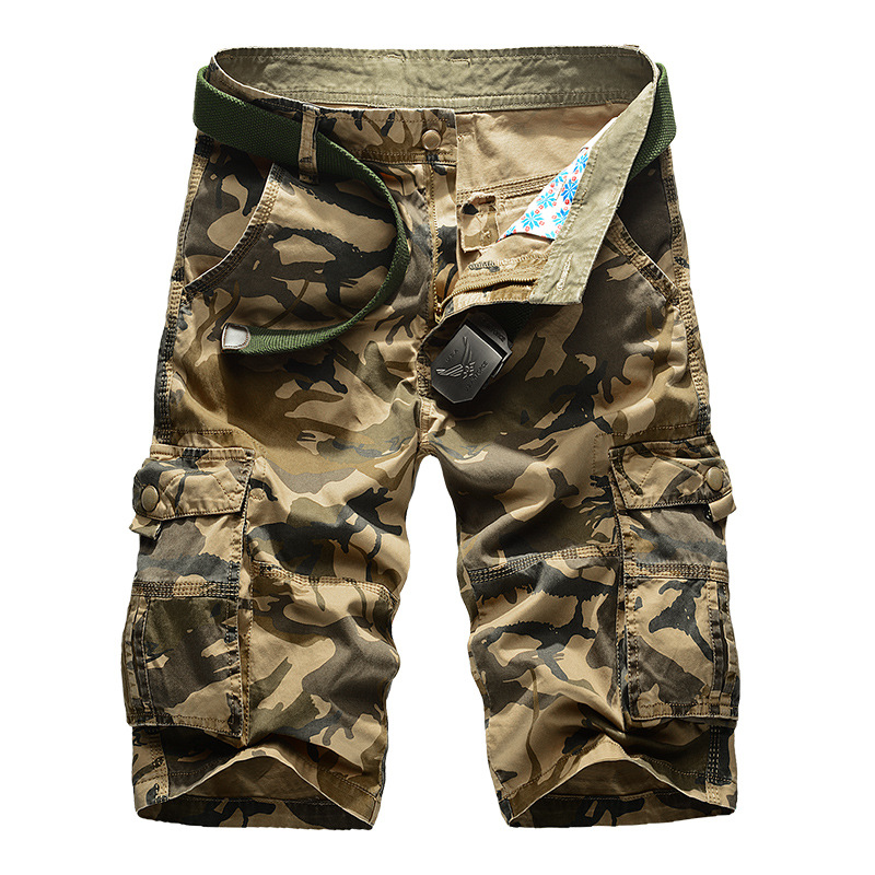 Corteiz Cargo Pant - شورت كارجو رجالي بدون حزام بنمط