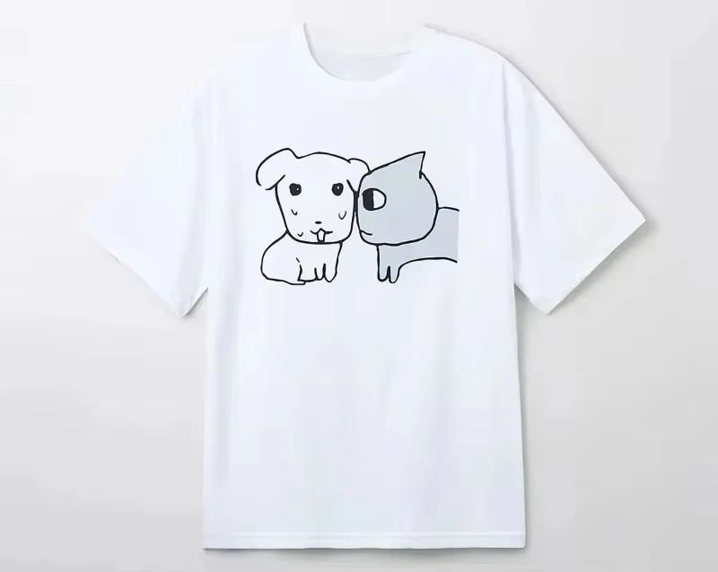 تي شيرت قطني بطبعة قطة سوداء و - مراجعة Streetwear Brand Cat وسعره